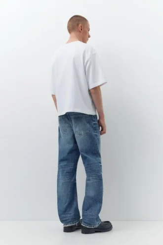 Baggy-Jeans mit niedriger Leibhöhe