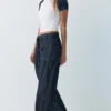 Balloon-Fit-Jeans mit Kordelzug