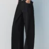 Barrel-Jeans mit Sternen