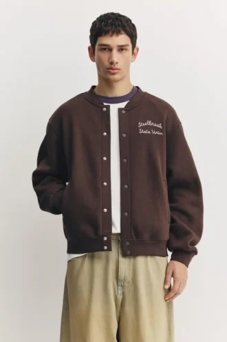 Bestickte College-Jacke