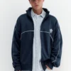 Bestickte Jacke mit Reißverschluss Bestickte Jacke mit Reißverschluss