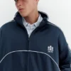 Bestickte Jacke mit Reißverschluss Bestickte Jacke mit Reißverschluss