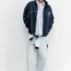 Bestickte Jacke mit Reißverschluss Bestickte Jacke mit Reißverschluss