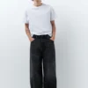 Bestickte Super-Baggy-Jeans
