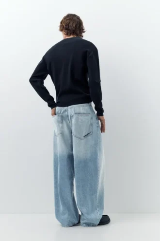 Bestickte Super-Baggy-Jeans