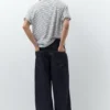 Bestickte Super-Baggy-Jeans Bestickte Super-Baggy-Jeans