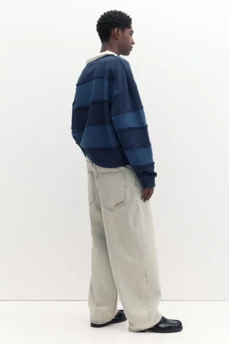 Bestickte Super-Baggy-Jeans
