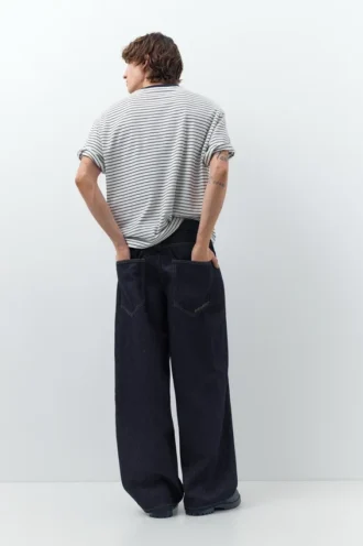 Bestickte Super-Baggy-Jeans