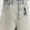 Bestickte Super-Baggy-Jeans