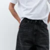 Bestickte Super-Baggy-Jeans