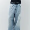 Bestickte Super-Baggy-Jeans Bestickte Super-Baggy-Jeans