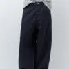 Bestickte Super-Baggy-Jeans Bestickte Super-Baggy-Jeans