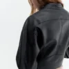 Bikerjacke aus Kunstleder