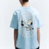 Blaues Peanuts-T-Shirt