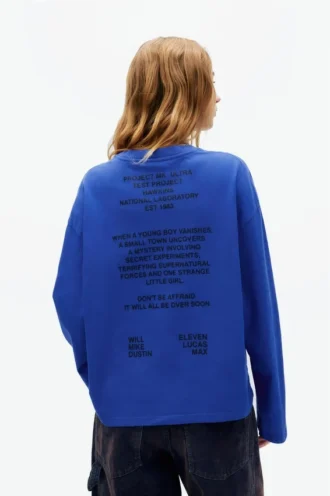 Blaues Stranger Things T-Shirt