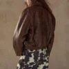 Bomberjacke aus 100 % Leder