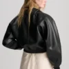 Bomberjacke aus Kunstleder