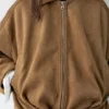 Bomberjacke aus Kunstwildleder