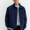 Bomberjacke mit Hemdkragen