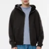 Boxy-Hoodie mit Reißverschluss