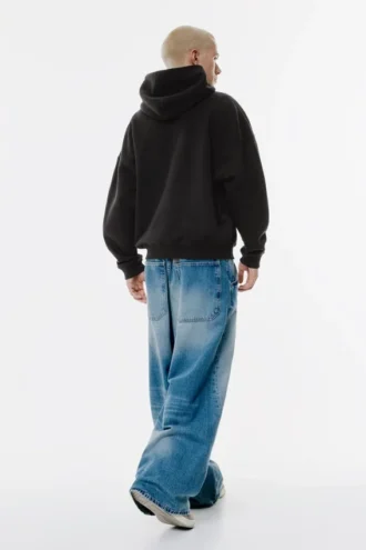 Boxy-Hoodie mit Reißverschluss