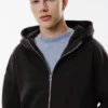 Boxy-Hoodie mit Reißverschluss