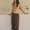 Braune Bloomer-Hose