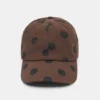 Braune Kappe mit Polka-Dots Braune Kappe mit Polka-Dots
