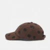 Braune Kappe mit Polka-Dots Braune Kappe mit Polka-Dots