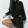 Camisole-Shorts mit Spitzenbesatz