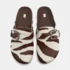 Clogs aus Rindsleder mit Schnalle