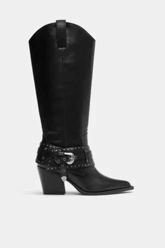 Cowboy-Stiefel mit Schnalle
