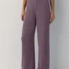 Crepe-Hose mit geradem Bein