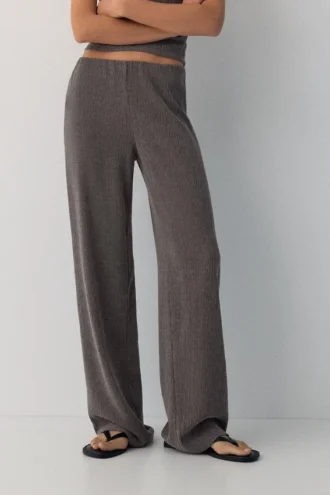 Crepe-Hose mit geradem Bein Crepe-Hose mit geradem Bein