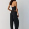 Crepe-Hose mit geradem Bein Crepe-Hose mit geradem Bein