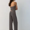 Crepe-Hose mit geradem Bein