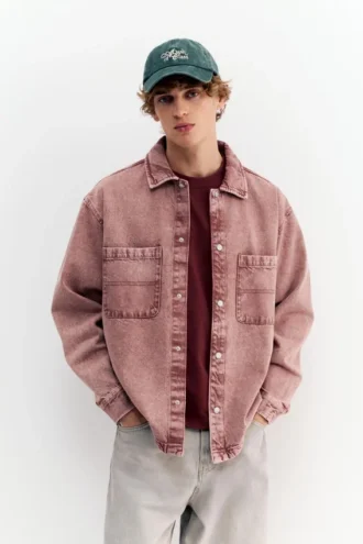 Denim-Hemd mit gewaschener Optik