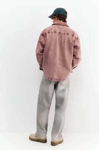 Denim-Hemd mit gewaschener Optik
