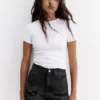 Denim-Shorts mit Rissen Denim-Shorts mit Rissen