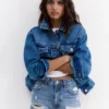 Denim-Shorts mit Rissen Denim-Shorts mit Rissen