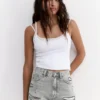 Denim-Shorts mit Rissen Denim-Shorts mit Rissen
