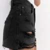Denim-Shorts mit Rissen Denim-Shorts mit Rissen