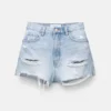 Denim-Shorts mit Rissen Denim-Shorts mit Rissen