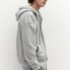 Einfacher Kapuzenpullover mit Reißverschluss Einfacher Kapuzenpullover mit Reißverschluss
