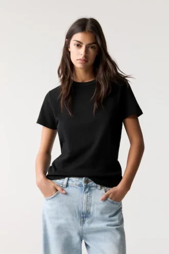 Einfaches Kurzarm-T-Shirt