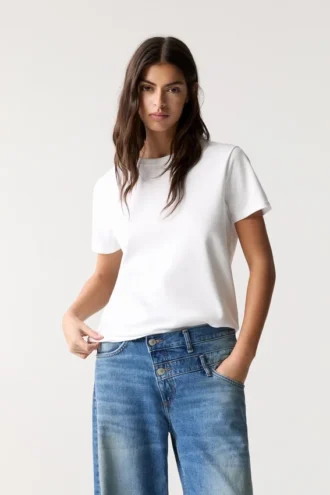 Einfaches Kurzarm-T-Shirt