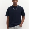 Einfaches Kurzarm-T-Shirt aus Baumwolle