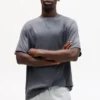 Einfaches Kurzarm-T-Shirt aus Baumwolle