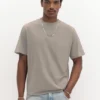 Einfaches Kurzarm-T-Shirt aus Baumwolle