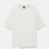 Einfaches Kurzarm-T-Shirt aus Baumwolle